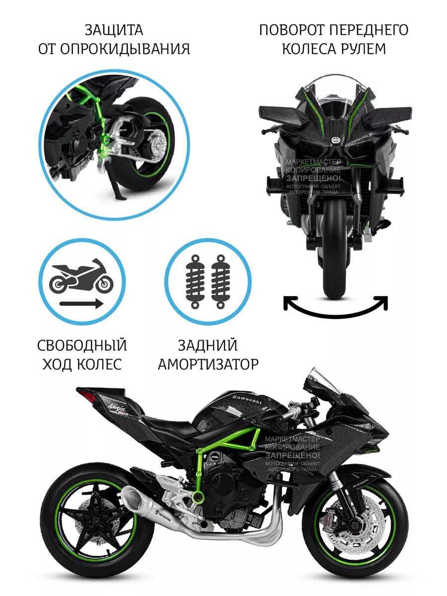 Мотоцикл игрушечный металлический 1:12 АВТОПАНОРАМА 143535420 купить в  интернет-магазине Wildberries