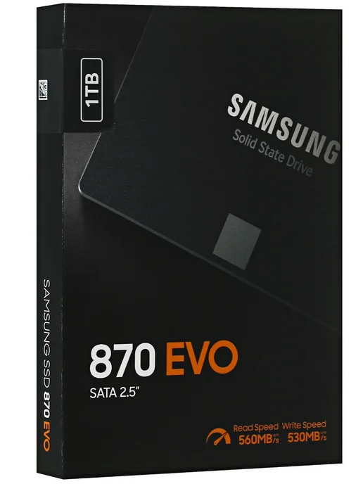 SSD 1TB Samsung 870 EVO SATA 2.5" Твердотельный накопитель, 1 ТБ