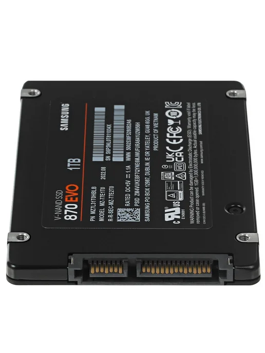 SSD 1TB Samsung 870 EVO SATA 2.5" Твердотельный накопитель, 1 ТБ, фото 7