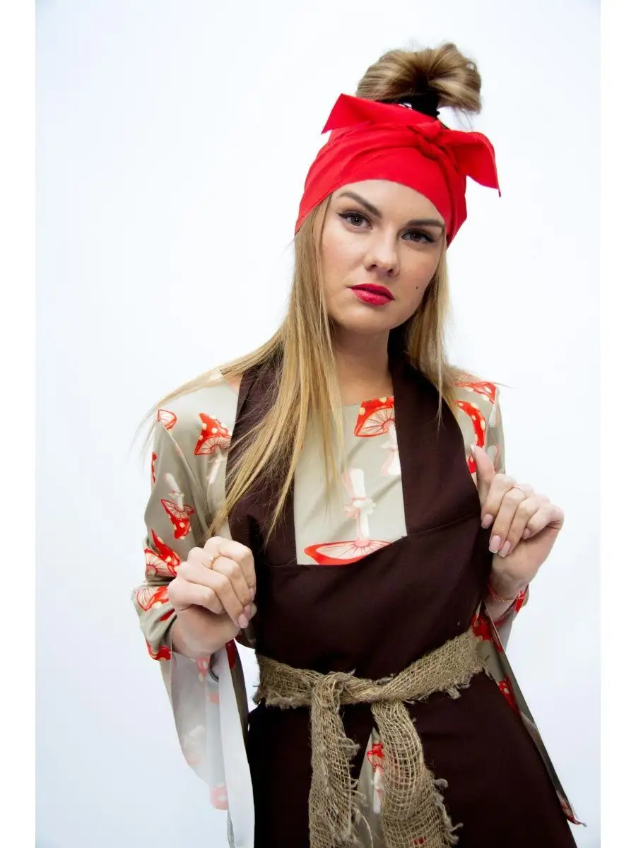 Взрослый костюм Баба Яга лесная купить в интернет магазине Мир Хлопка
