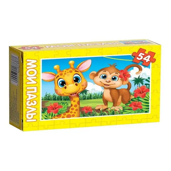 Пазл детский "Весёлые приключения", 54 элемента