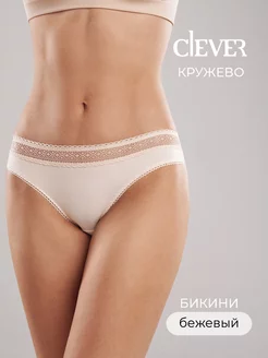 Трусы кружевные хлопок бикини CLEVER WEAR 143605263 купить за 307 ₽ в интернет-магазине Wildberries