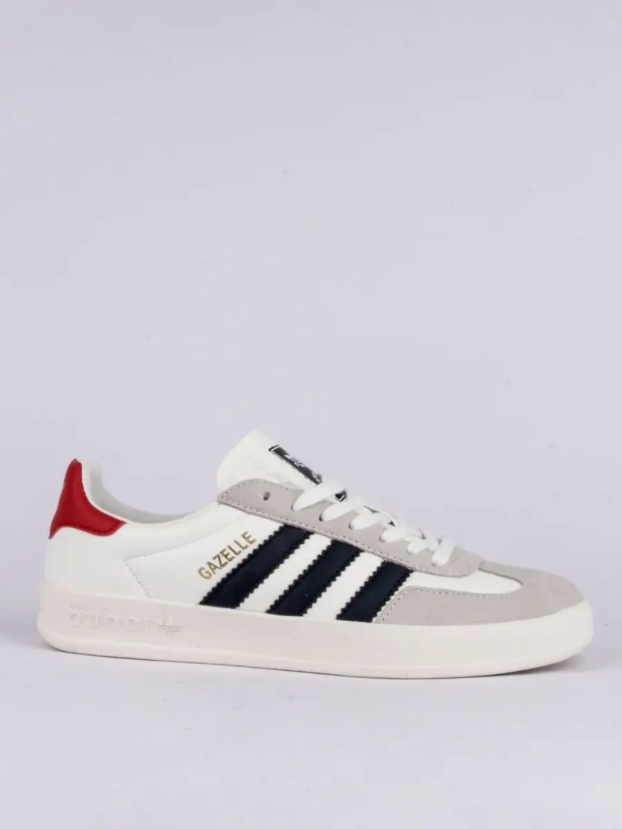 Adidas gazelle white and red sale