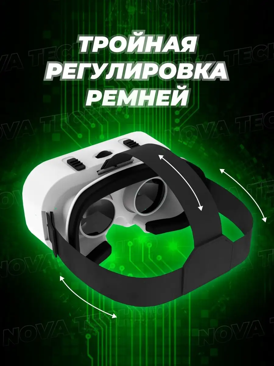 Виртуальные очки для телефона,смартфона, VR 360 video Nova VR 143632461  купить за 1 577 ? в интернет-магазине Wildberries