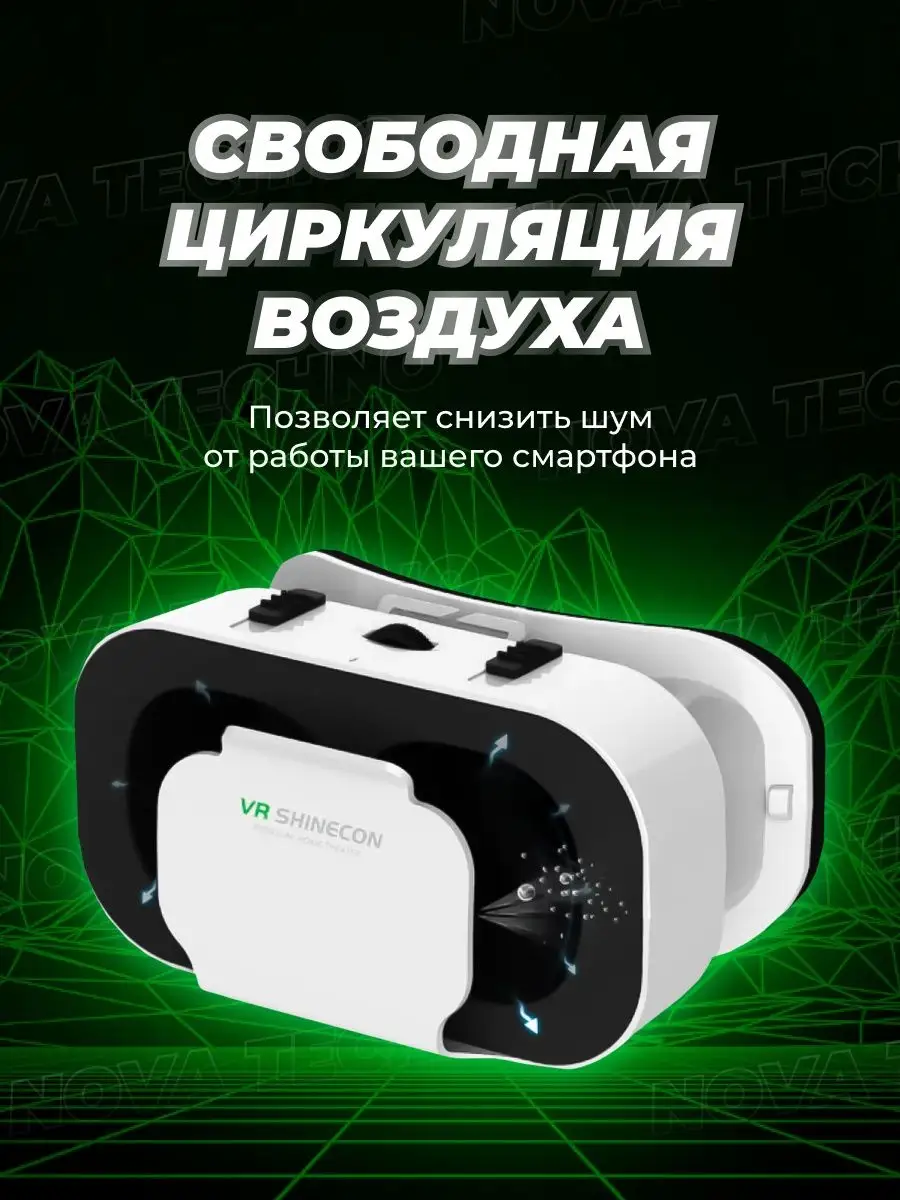 Виртуальные очки для телефона,смартфона, VR 360 video Nova VR 143632461  купить за 1 577 ₽ в интернет-магазине Wildberries