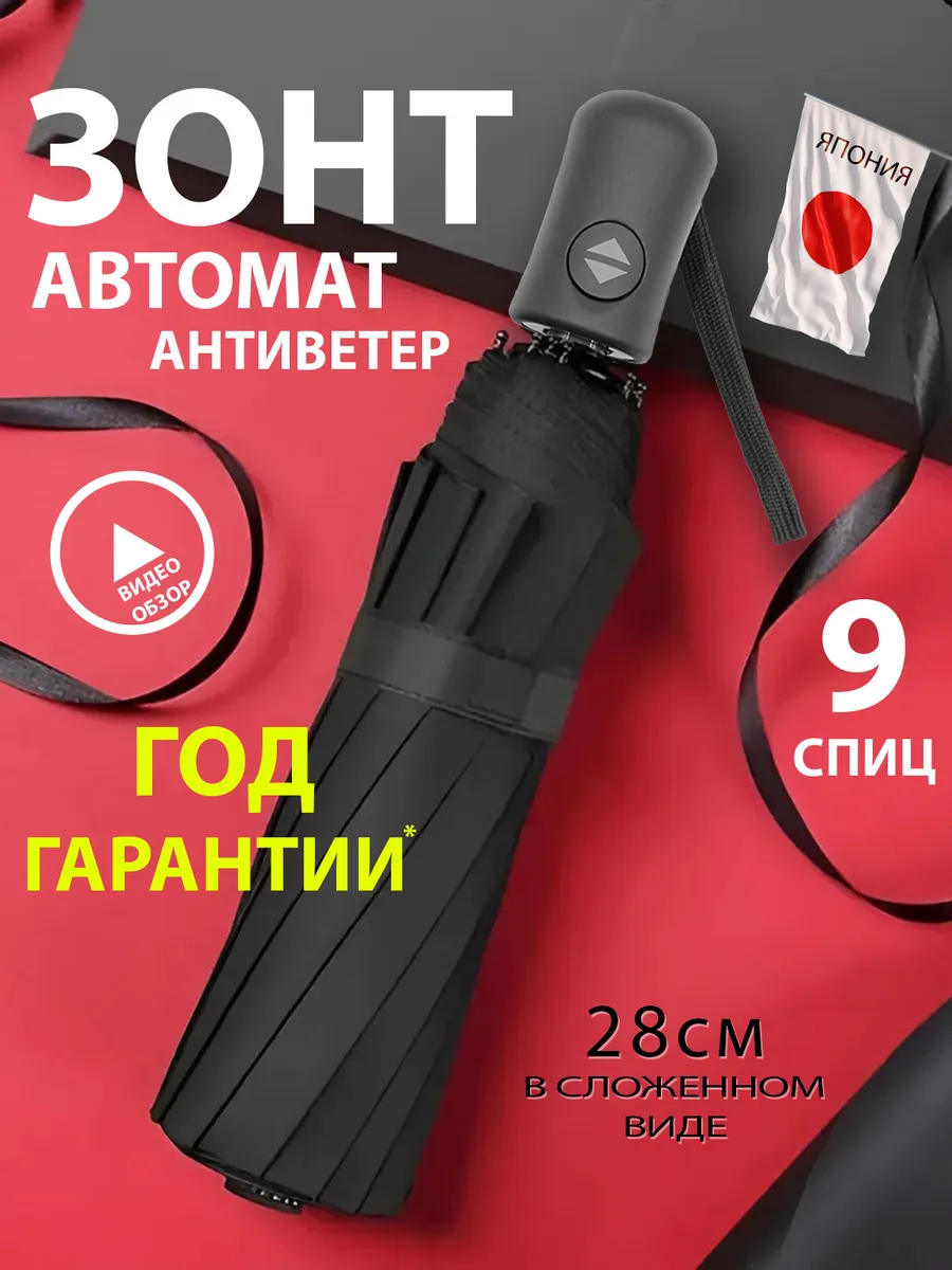 Зонт автомат антиветер...
