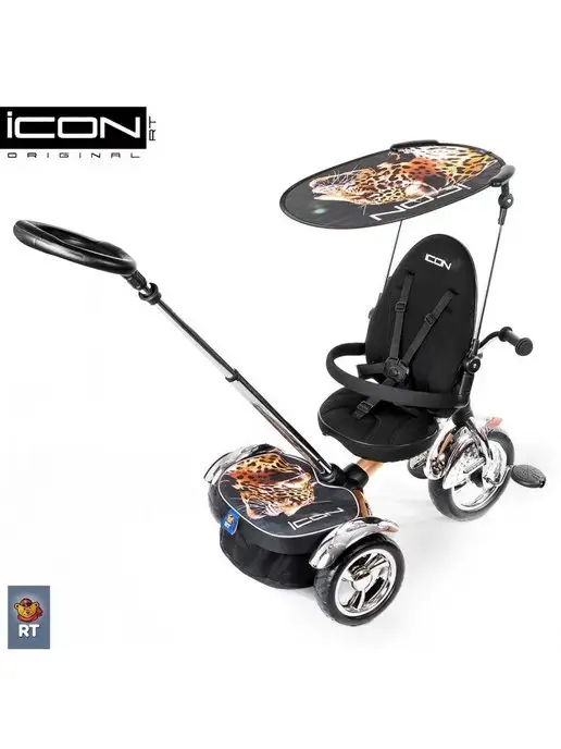 Icon Велосипед трехколесный Lexus trike крем гепард, бежевый, фото 7