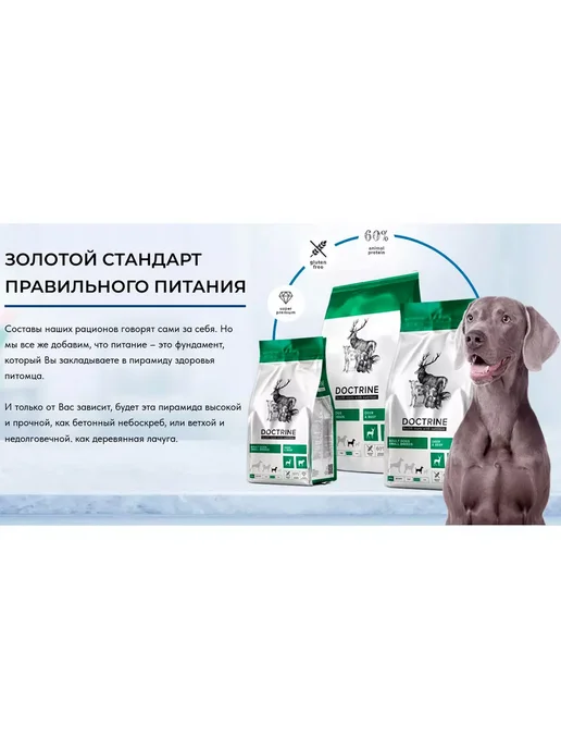 Сухой корм Doctrine для собак, мелкие, оленина, телятина, 0,8 кг, фото 6