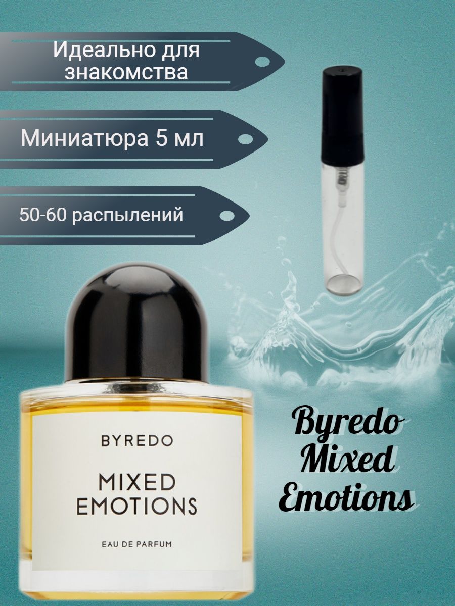 Byredo mixed emotions отзывы. Byredo Mixed emotions. Байредо микс Эмоушен Ноты.