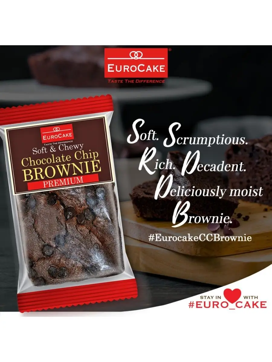 Пирожное брауни Chocolate с кусочками шоколада,200г,ОАЭ EuroCake 143733088  купить в интернет-магазине Wildberries