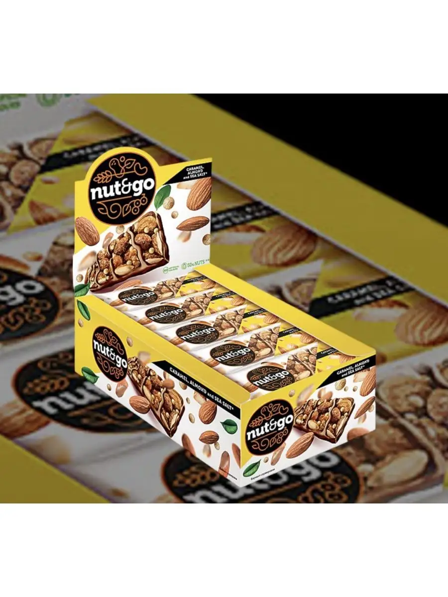 Миндальный арахисовый батончик NUT&GO с клюквой Яшкино 143738551 купить за  712 ₽ в интернет-магазине Wildberries