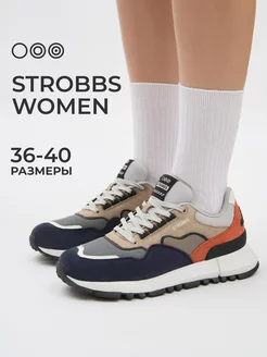 Кроссовки замшевые натуральные STROBBS 143766211 купить за 4 697 ₽ в интернет-магазине Wildberries