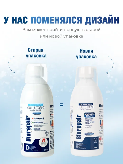 Biorepair Ополаскиватель для полости рта Антибактериальный, 500 мл, 500 мл, фото 2