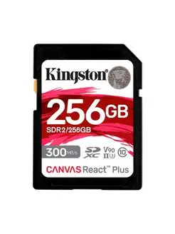 Карта памяти SDXC 256GB Canvas React Plus UHS-II U3 V90 Kingston 143787221 купить за 24 721 ₽ в интернет-магазине Wildberries