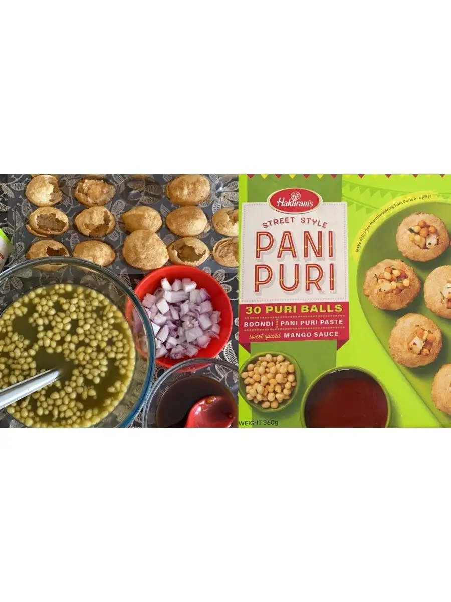 Пани Пури Индийская закуска (Pani Puri Street Style), 360 г Haldirams  143827008 купить за 931 ₽ в интернет-магазине Wildberries