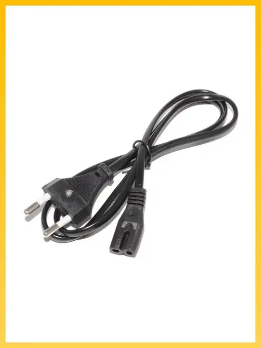 TECHNOLAMA 2 pin провод восьмерка кабель питания c7 2 pin, черный, фото 3