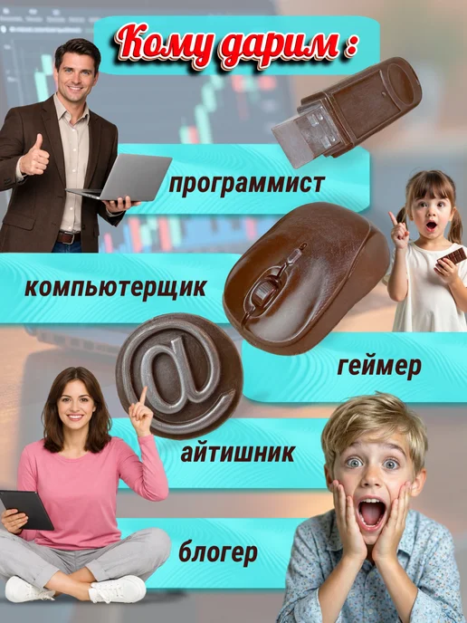 Суровый русский шоколад Шоколадный набор молочный "Хакер", вариант, фото 2