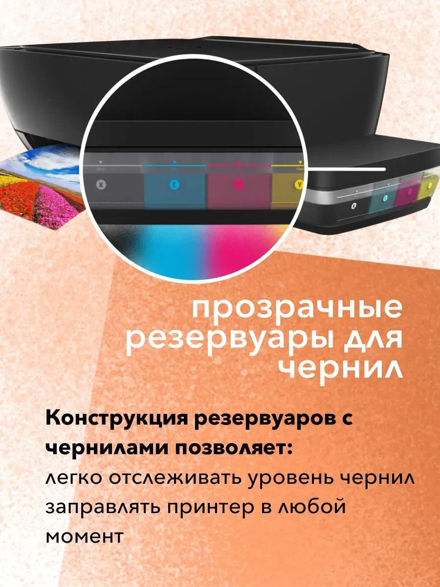 Цветное МФУ Ink Tank 415 All-in-One Printer СНПЧ Wi-Fi HP 144000249 купить  в интернет-магазине Wildberries