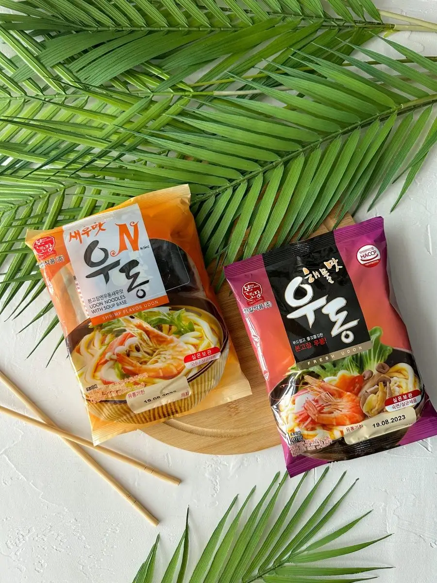 Корейская лапша удон SEAFOOD FLAVOR UDON морепродукты, 212 г MOREMANGO  144096630 купить в интернет-магазине Wildberries