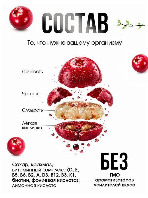 АлтайФлора Кисель без варки 1 кг натуральный клюква, 1 кг, фото 2