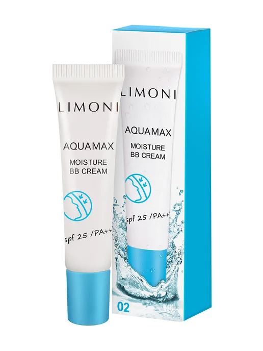 Limoni ББ Крем для лица увлажняющий Aquamax SPF25 15 мл, тон 02, 15 мл, фото 8