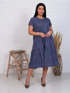 Платье трикотажное Vissa 144130575 купить за 1 256 ₽ в интернет-магазине Wildberries
