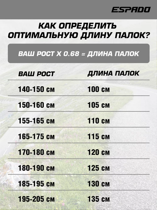 Espado Палки для скандинавской ходьбы с ручкой из пробки, серый, фото 2