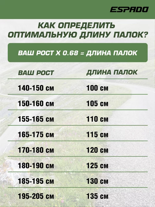 Espado Палки для скандинавской ходьбы с ручкой из пробки, черный, фото 2