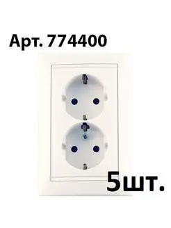 774400 Розетка 2X2К+З белая Valena Legrand 5 шт. Legrand 144194096 купить за 2 236 ₽ в интернет-магазине Wildberries