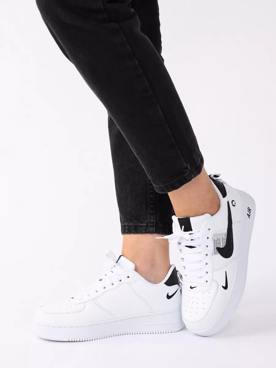 Nike air force 1 outlet white and black utility