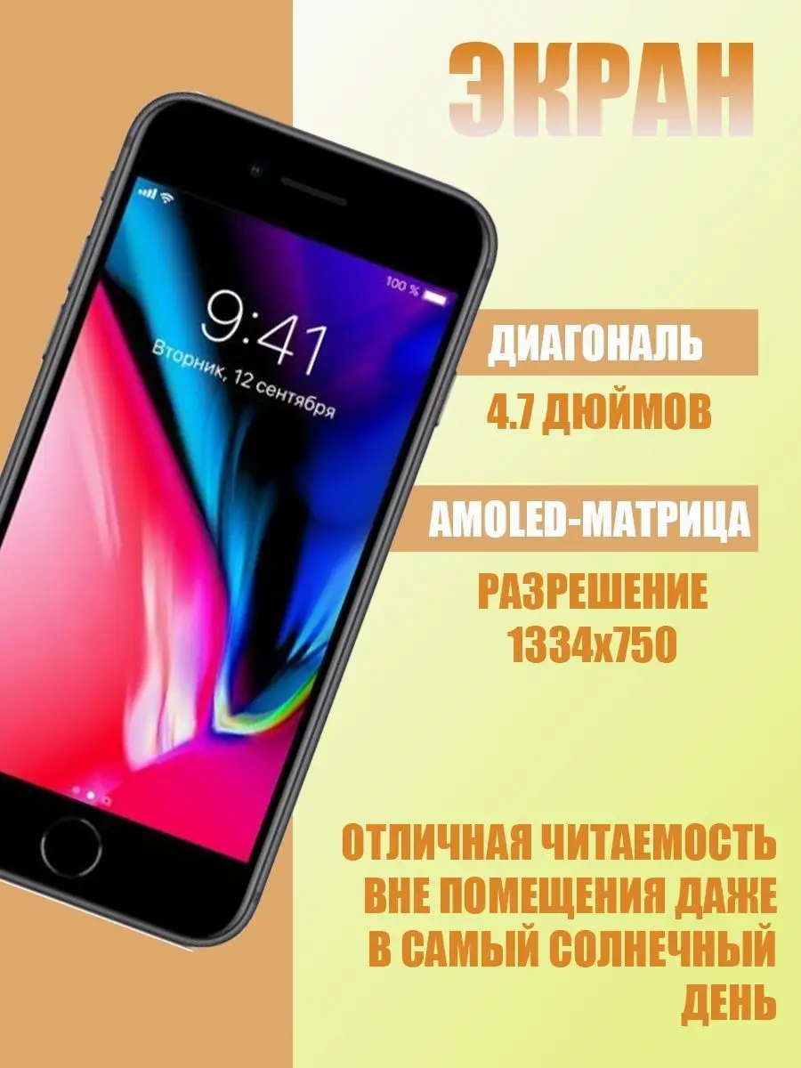 Смартфон Apple iPhone 8 64GB Восстановленный iPhone 144207298 купить в  интернет-магазине Wildberries