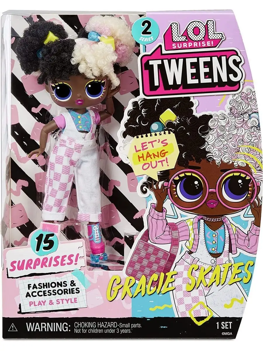 Кукла LOL Tweens 2 Fashion Doll Gracie Skates, 15 см L.O.L. Surprise!  144249886 купить в интернет-магазине Wildberries