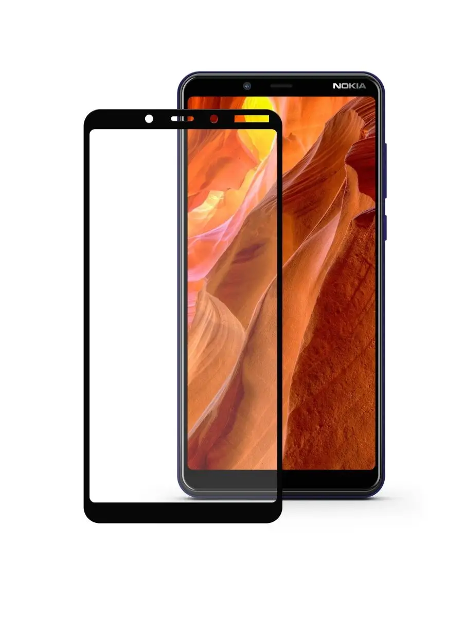 Защитное стекло Nokia 3.1 Plus 3D Full Cover (Black) Mobius 144275534  купить за 426 ₽ в интернет-магазине Wildberries