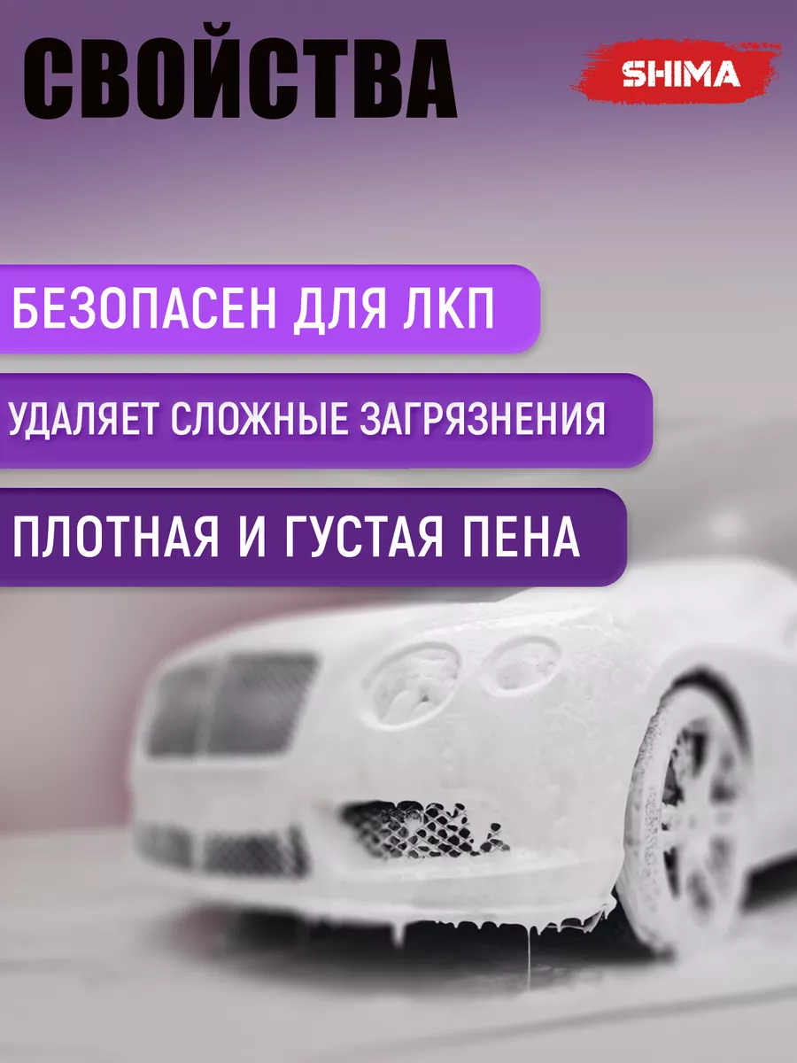 Автошампунь для бесконтактной мойки автомобиля GEL 20 кг SHIMA 144308386  купить за 2 966 ₽ в интернет-магазине Wildberries