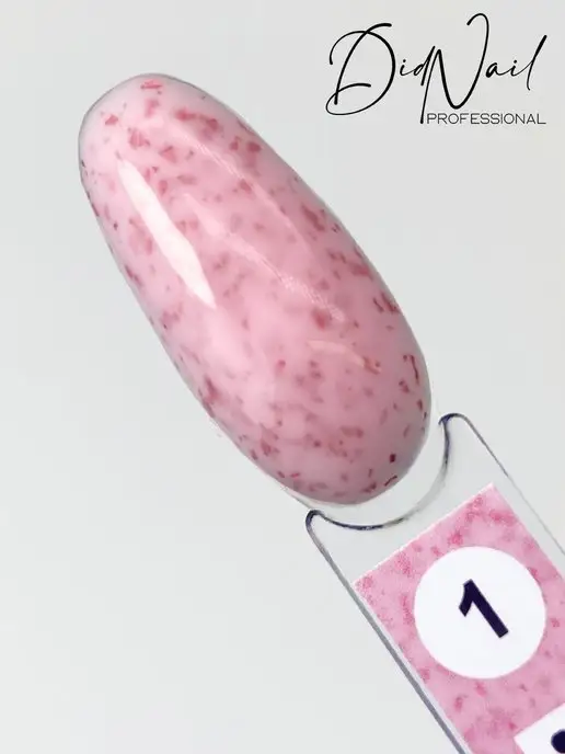 DidNail Камуфлирующая база для ногтей с поталью Love Base, белый, фото 4