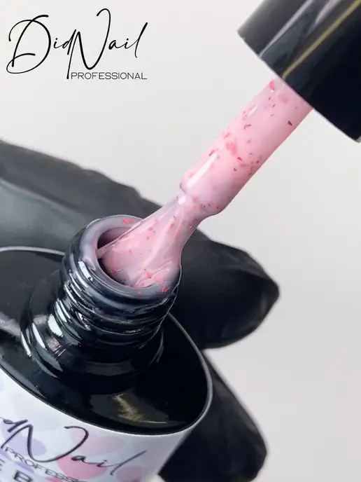 DidNail Камуфлирующая база для ногтей с поталью Love Base, белый, фото 5
