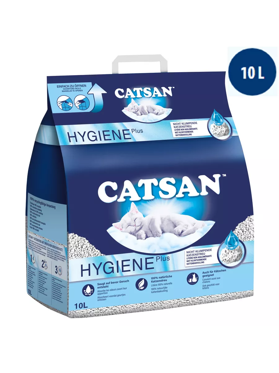 Catsan 10 л впитывающий наполнитель Catsan Hygiene Plus