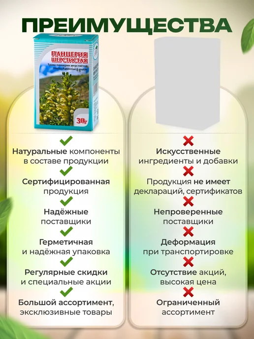 Мед и Конфитюр Панцерия шерстистая трава 30 гр, 30 г, 2 шт, фото 8