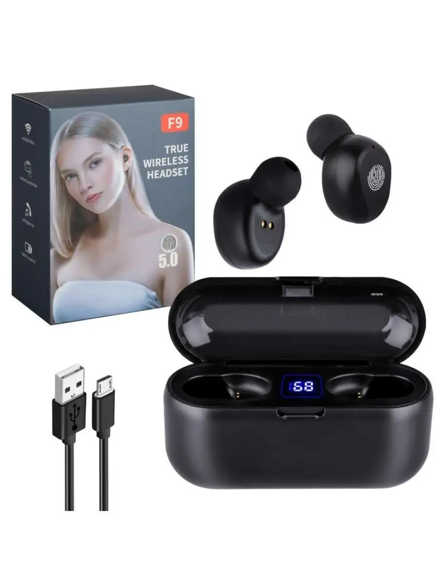 F9 true wireless headset price sale