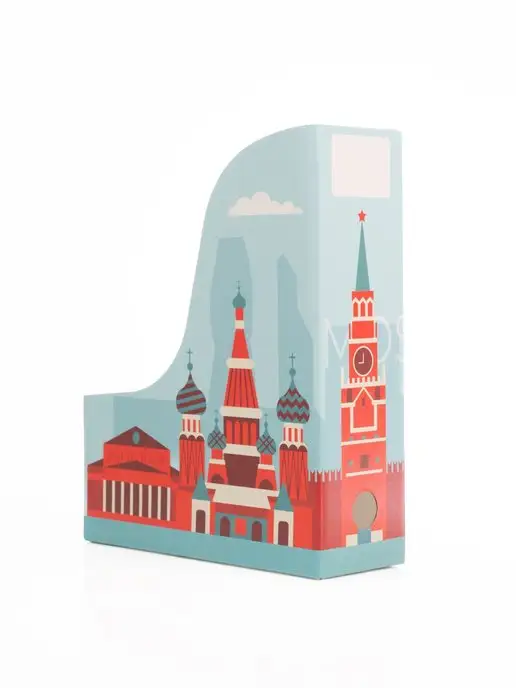 Вертикальные лотки для бумаг А4 "Москва", голубой, в упаковке 380 г, фото 6