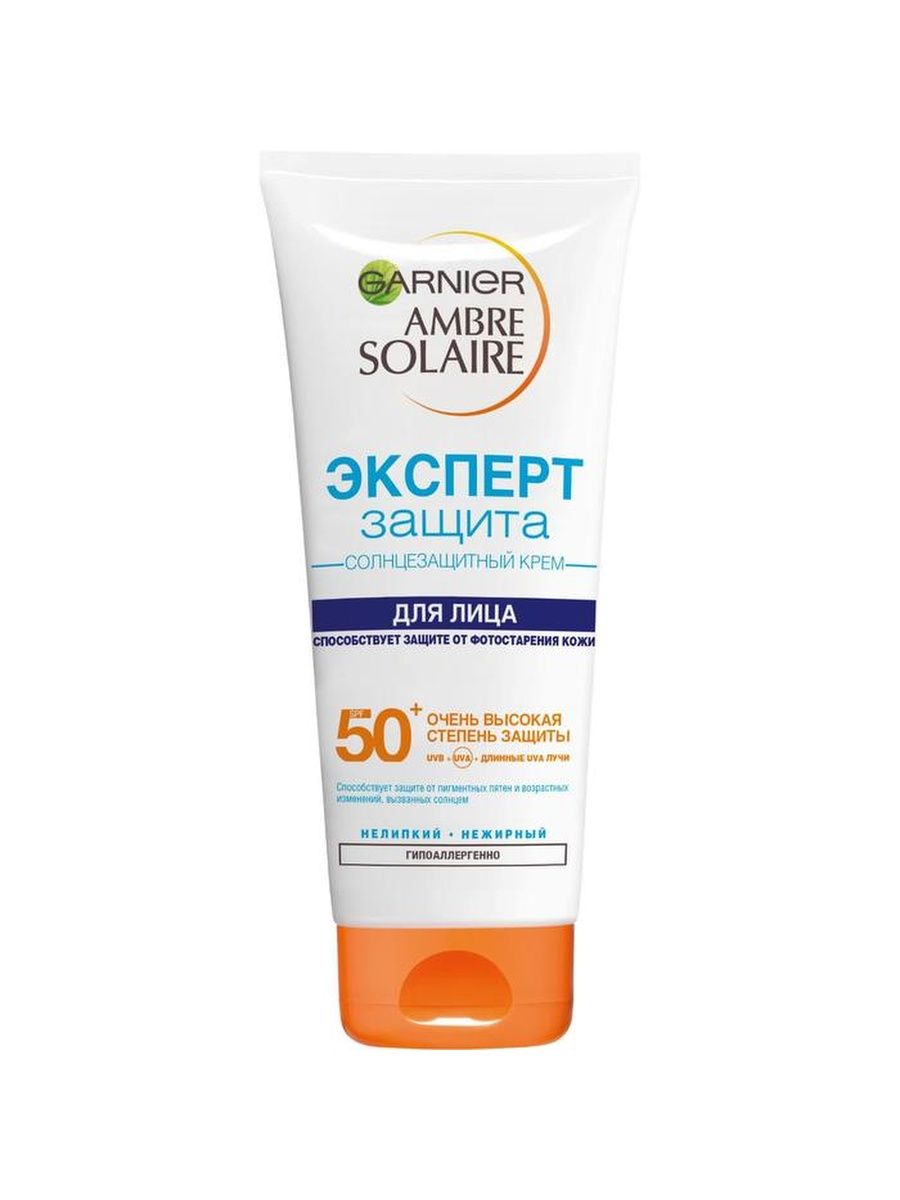 Крем от солнца гарньер. Солнцезащитный крем SPF 50 Garnier. Garnier Ambre solaire эксперт защита SPF 50.