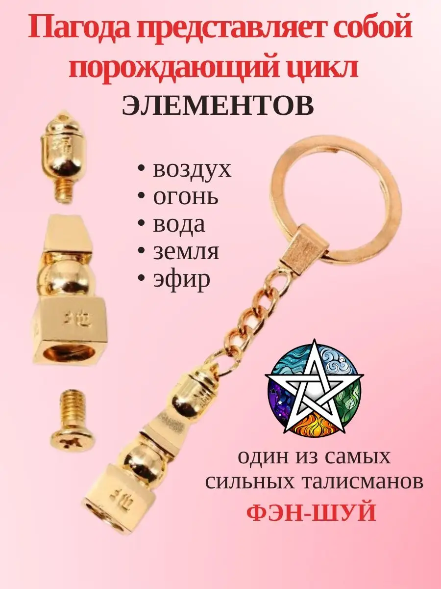 Статуэтка фен шуй Пагода 5 элементов Gift sweets 144429223 купить за 967 ₽  в интернет-магазине Wildberries