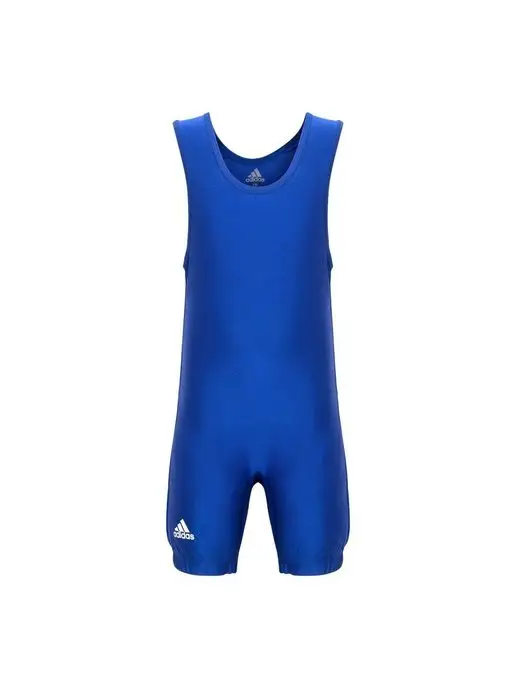 adidas Трико борцовское Wrestling Solid Singlet, синий, фото 2
