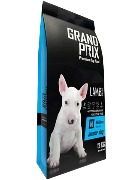 Сухой корм GRAND PRIX для собак, средние, щенки, ягненок, 12 кг, фото 2