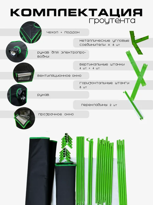 Oxford Гроубокс Growbox Гроутент 60*60*160, 60x60, фото 7
