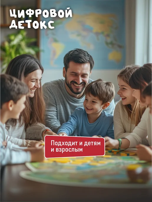 ЛИС УЧЁНЫЙ Настольная игра флаги мира для детей и всей семьи 48 стран, коричневый, фото 4