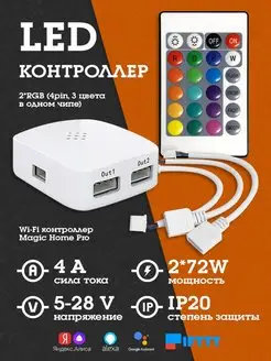 Контроллер для светодиодной ленты IPMAT 144606881 купить за 840 ₽ в интернет-магазине Wildberries