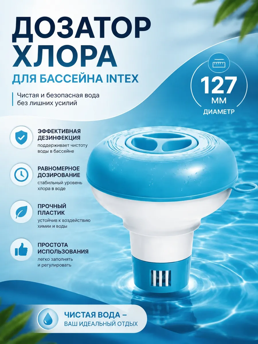 Дозатор хлора для бассейна
