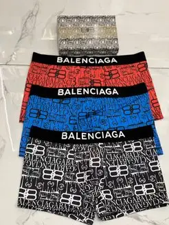 Трусы мужские Balenciaga 144646203 купить за 4 052 ₽ в интернет-магазине Wildberries