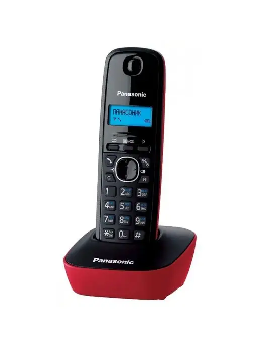 Panasonic Беспроводной телефон DECT серый KX-TG1611 RUH, красный, фото 8